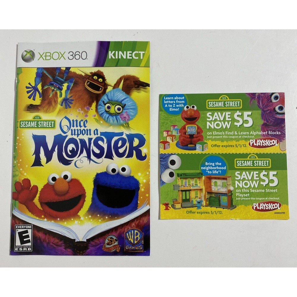 Sesame Street: Once Upon a Monster (Requires Kinect) Xbox 360 Complete Working - Picture 6 of 9